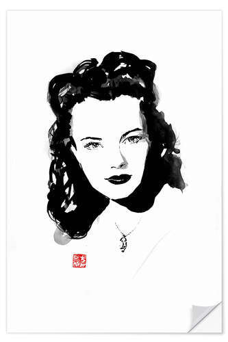 Sticker mural Romy Schneider