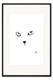 Gerahmter Kunstdruck In weiss