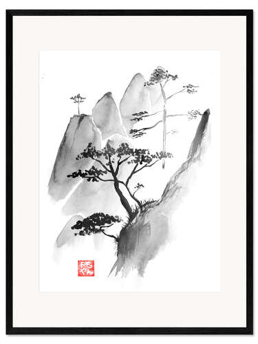 Innrammet kunsttrykk Cliff I