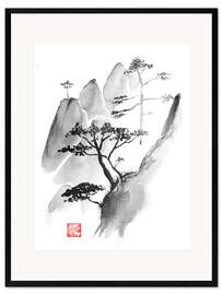 Ingelijste kunstdruk Cliff I