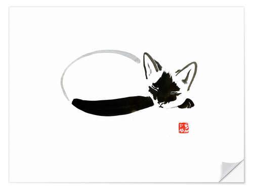 Wall sticker Sleeping cat