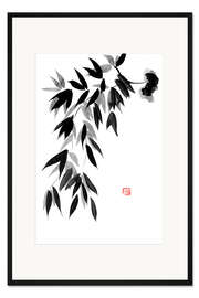 Gerahmter Kunstdruck Fallender Bambus