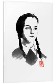 Aluminium print Wednesday Addams