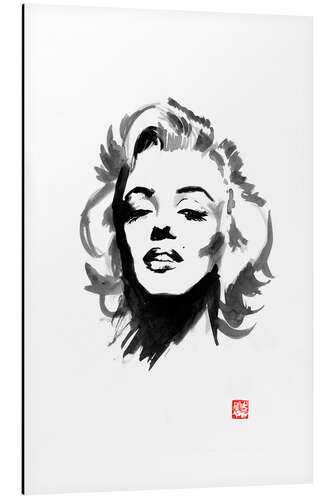 Tableau en aluminium Marilyn Monroe