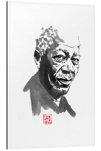 Aluminium print Morgan freeman