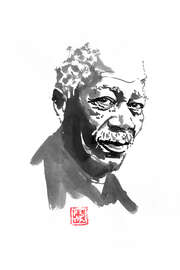 Magnettafel Morgan Freeman