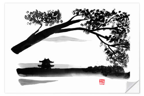 Wall sticker Landscape temple