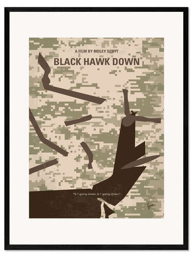 Framed art print Black Hawk Down