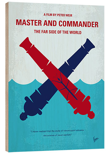 Tableau en bois Master and Commander : De l'autre côté du monde (anglais)