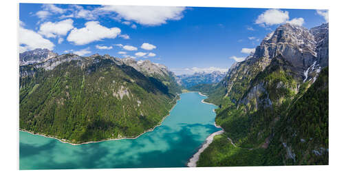 Hartschaumbild Klöntalersee in Glarus, Schweiz