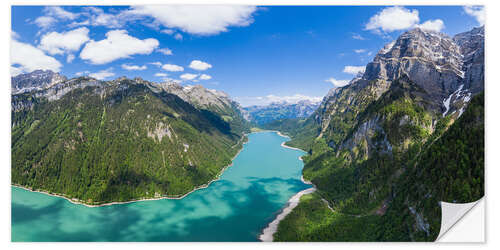 Selvklebende plakat Klöntalersee in Glarus, Switzerland