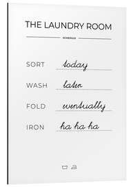 Magnettafel Waschplan (englisch)