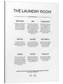 Print på aluminium  The Laundry Room - Stain Removal - Typobox