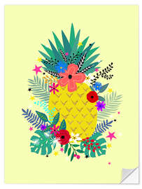 Selvklebende plakat Amazing Pinapple