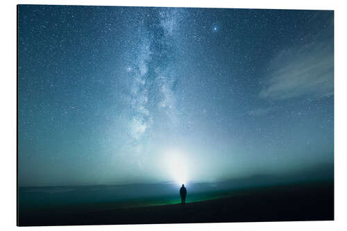 Tableau en aluminium Ciel étoilé la nuit