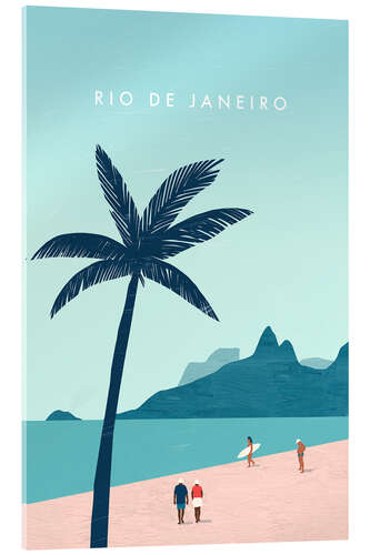 Acrylglas print Rio de Janeiro illustration