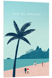 Foam board print Illustration of Rio de Janeiro