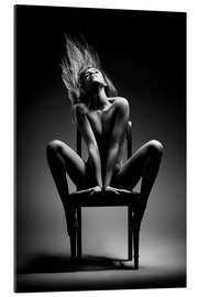 Galleritryk Nude woman on chair