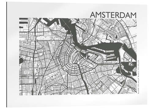 Gallery print Amsterdam – city map