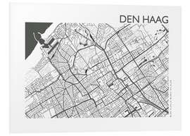 Foam board print City map of The Hague