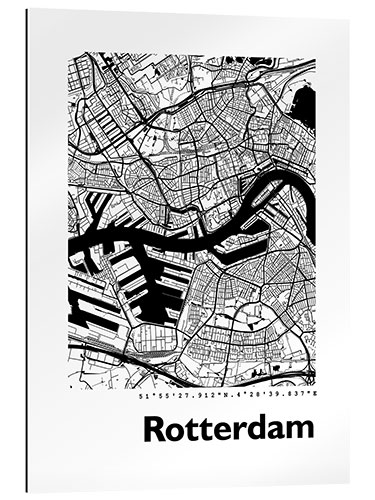 Galleriprint City map of Rotterdam