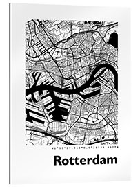 Gallery print City map of Rotterdam