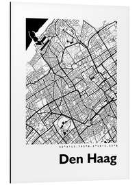 Magnettafel Stadtplan von Den Haag