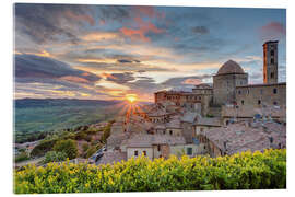 Acrylglasbild Volterra in der Toskana