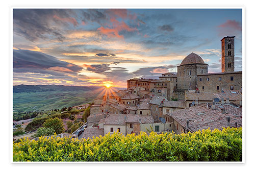 Poster Volterra in Tuscany