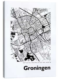 Lerretsbilde City map of Groningen