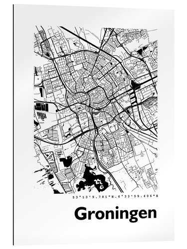 Galleriprint City map of Groningen