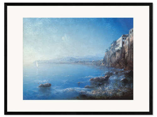 Impresión de arte enmarcada Una mirada a Sorrento