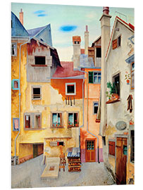 Foam board print Old houses in Lindau