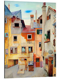 Magnettafel Alte Häuser in Lindau