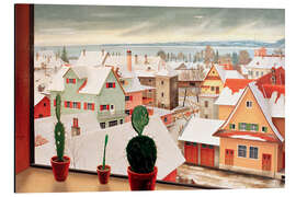 Alubild Winterlandschaft - Blick aus dem Studio