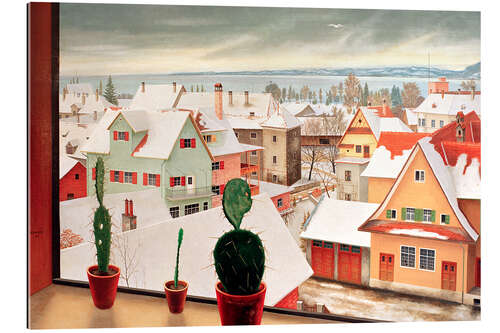 Galleritryck Winter landscape - view from the studio