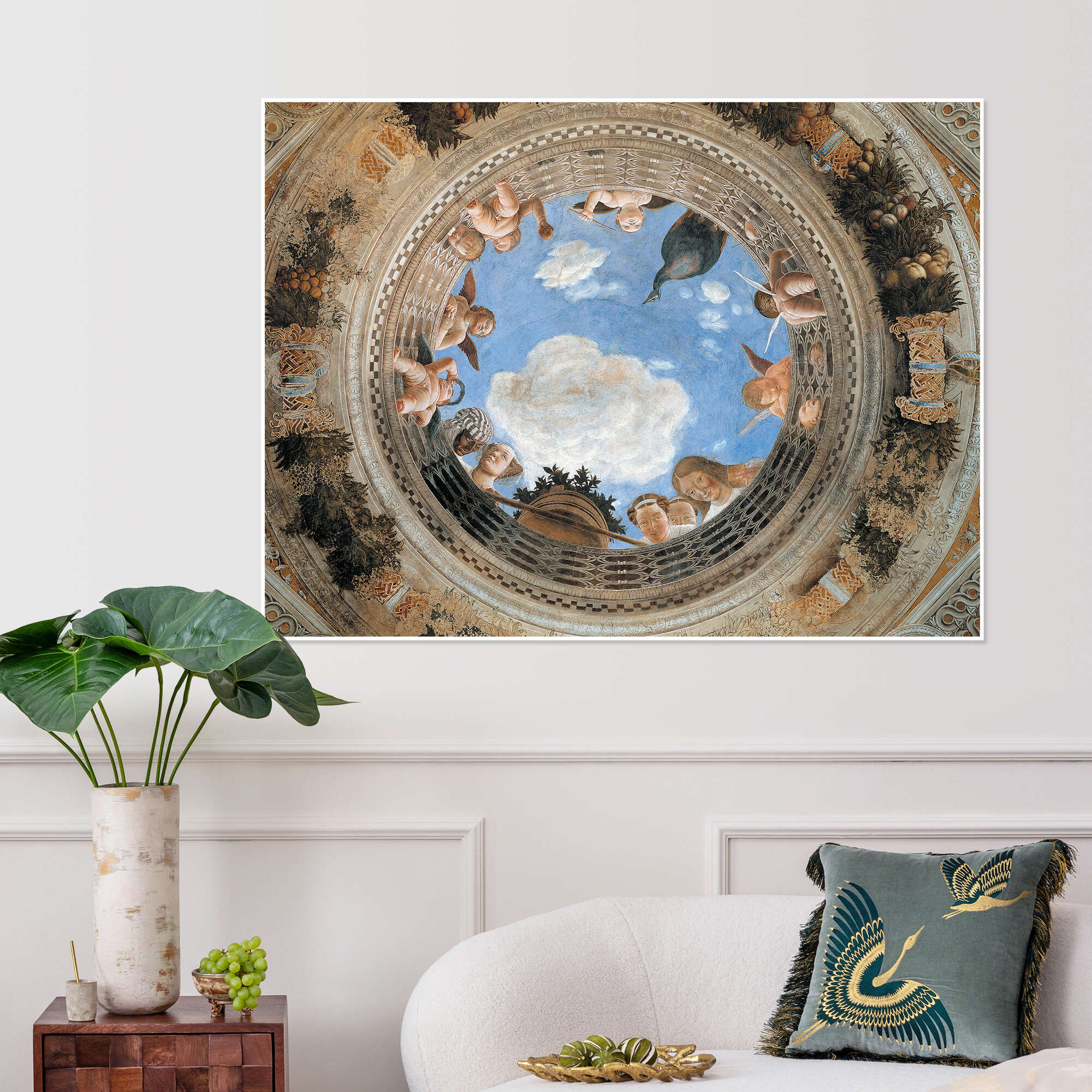 Camera degli Sposi, The oculus print by Andrea Mantegna | Posterlounge