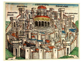 Akryylilasitaulu Jerusalem in 1490