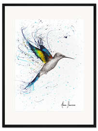 Gerahmter Kunstdruck Glücklicher Kolibri