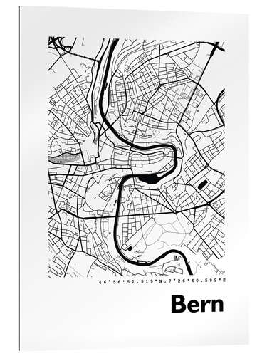 Gallery print City map of Bern