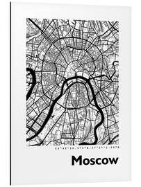 Magnettafel Stadtplan von Moskau