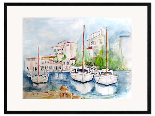 Impresión de arte enmarcada Denia