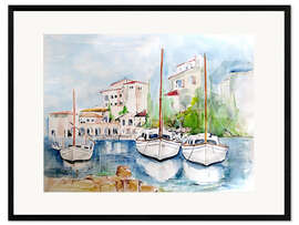 Impresión de arte enmarcada Denia - Maria Földy