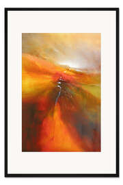 Gerahmter Kunstdruck Den schickt er in die weite Welt