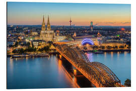 Magnettafel Köln am Abend