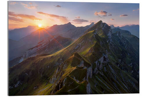 Gallery print Sunrise in the Alps - Switzerland