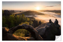 Naklejka na ścianę Scenic view in Saxon Switzerland