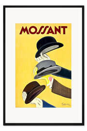 Gerahmter Kunstdruck Mossant Hüte