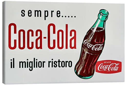 Canvas print Coca Cola advertising