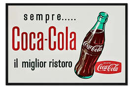 Gerahmter Kunstdruck Coca Cola Werbung